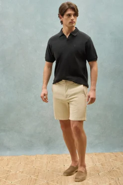 Polo Club Polos*Polo Pascal sans boutons avec monogramme brodé Noir