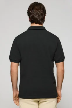 Polo Club Polos*Polo Pascal sans boutons avec monogramme brodé Noir