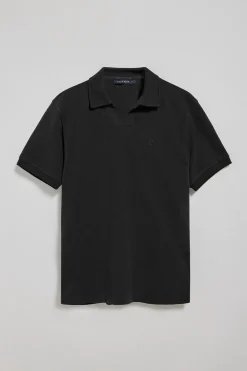 Polo Club Polos*Polo Pascal sans boutons avec monogramme brodé Noir
