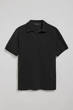 Polo Club Polos*Polo Pascal sans boutons avec monogramme brodé Noir