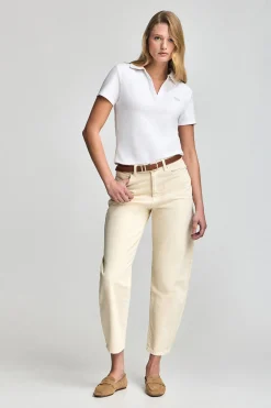 Polo Club Polos*Polo Pedraza sans boutons à logo caoutchouté Blanc