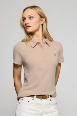 Polo Club Polos*Polo Pereira couleur à cinq boutons, avec broderie Rigby Go Maquillage