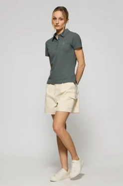 Polo Club Polos*Polo Pereira à cinq boutons avec broderie Rigby Go Gris Pierre