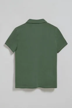 Polo Club Polos*Polo Pereira vert eau à cinq boutons, avec broderie Rigby Go Vert chaud