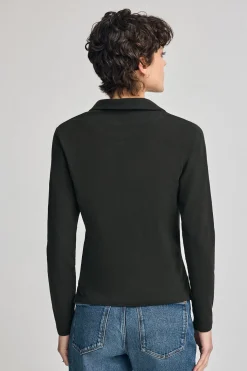 Polo Club Polos*Polo Pia sans boutons avec logo caoutchouté Noir