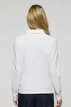 Polo Club Polos*Polo Priyanka à cinq boutons avec broderie Rigby Go Blanc