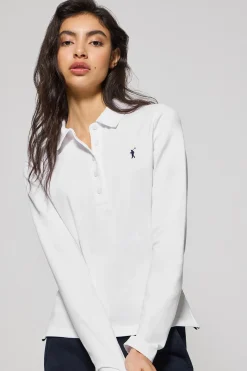 Polo Club Polos*Polo Priyanka à cinq boutons avec broderie Rigby Go Blanc