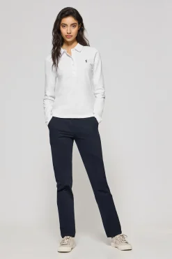 Polo Club Polos*Polo Priyanka à cinq boutons avec broderie Rigby Go Blanc