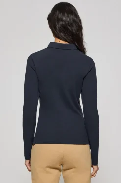 Polo Club Polos*Polo Priyanka à cinq boutons, avec broderie Rigby Go Bleu Marine