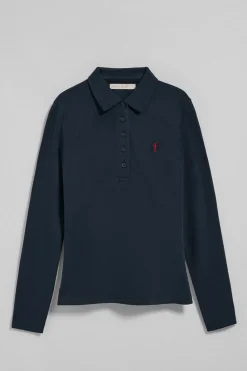 Polo Club Polos*Polo Priyanka à cinq boutons, avec broderie Rigby Go Bleu Marine