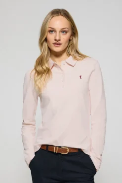 Polo Club Polos*Polo Priyanka à cinq boutons, avec broderie Rigby Go Rose