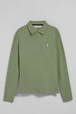Polo Club Polos*Polo Priyanka à cinq boutons, avec broderie Rigby Go Vert jade