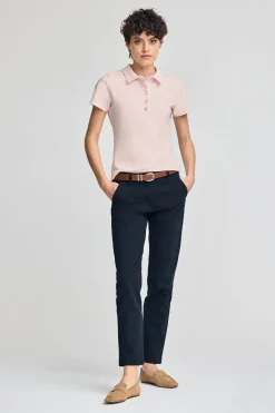 Polo Club Polos*Polo à manches courtes en coton avec broderie Rigby Best Rose