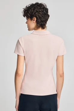 Polo Club Polos*Polo à manches courtes en coton avec broderie Rigby Best Rose