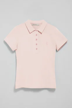 Polo Club Polos*Polo à manches courtes en coton avec broderie Rigby Best Rose