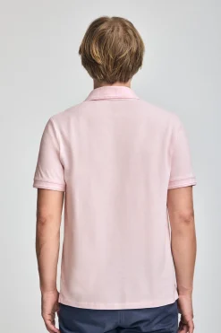 Polo Club Polos*Polo à manches courtes et trois boutons avec logo brodé Rigby Go Rose