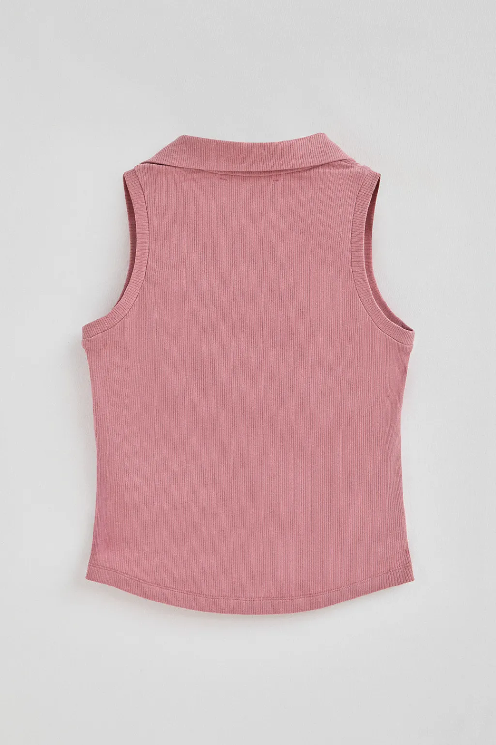 Polo Club Polos*Polo rose pastel sans manches à monogramme brodé Rose poudré