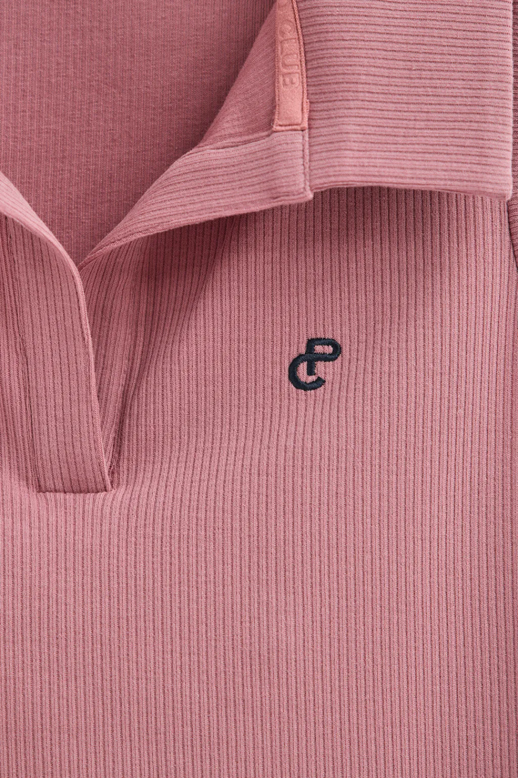 Polo Club Polos*Polo rose pastel sans manches à monogramme brodé Rose poudré
