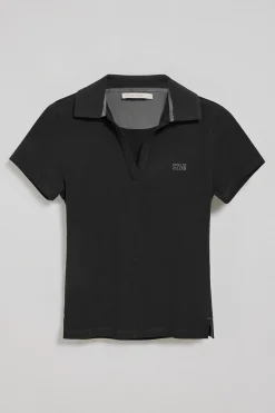 Polo Club Polos*Polo sans boutons Pedraza avec logo caoutchouté Noir