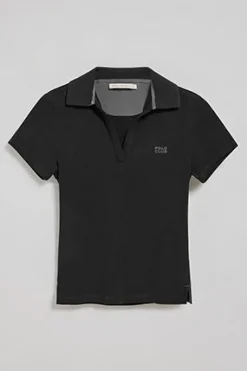 Polo Club Polos*Polo sans boutons Pedraza avec logo caoutchouté Noir