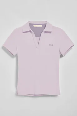 Polo Club Polos*Polo sans boutons Pedraza couleur avec logo caoutchouté Lavande