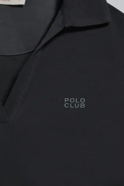 Polo Club Polos*Polo sans boutons Pedraza avec logo caoutchouté Noir