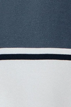 Polo Club Polos*Polo Veil en piqué bicolore avec détails brodés Blanc