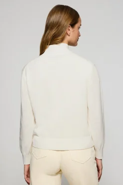 Polo Club Pulls*Pull en maille à fermeture éclair partielle et Rigby Go brodé Beige