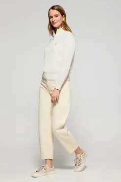 Polo Club Pulls*Pull en maille à fermeture éclair partielle et Rigby Go brodé Beige