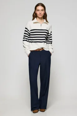 Polo Club Pulls*Pull en maille Jisoo avec un monogramme brodé Beige