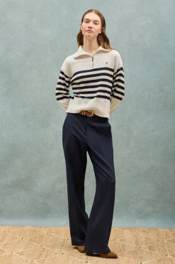 Polo Club Pulls*Pull en maille Jisoo avec un monogramme brodé Beige