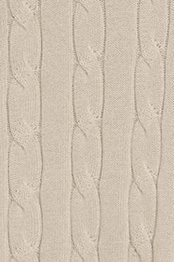 Polo Club Pulls*Pull tressé à col en V avec monogramme brodé Beige