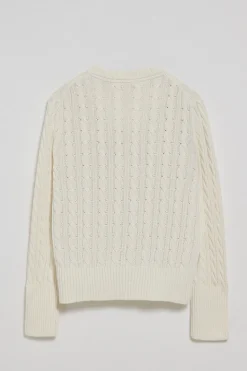 Polo Club Pulls*Pull tressé à col ras du cou et broderie Rigby Go Beige