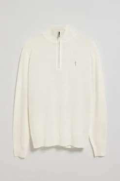 Polo Club Pulls*Pull zippé et Rigby Go brodé Beige
