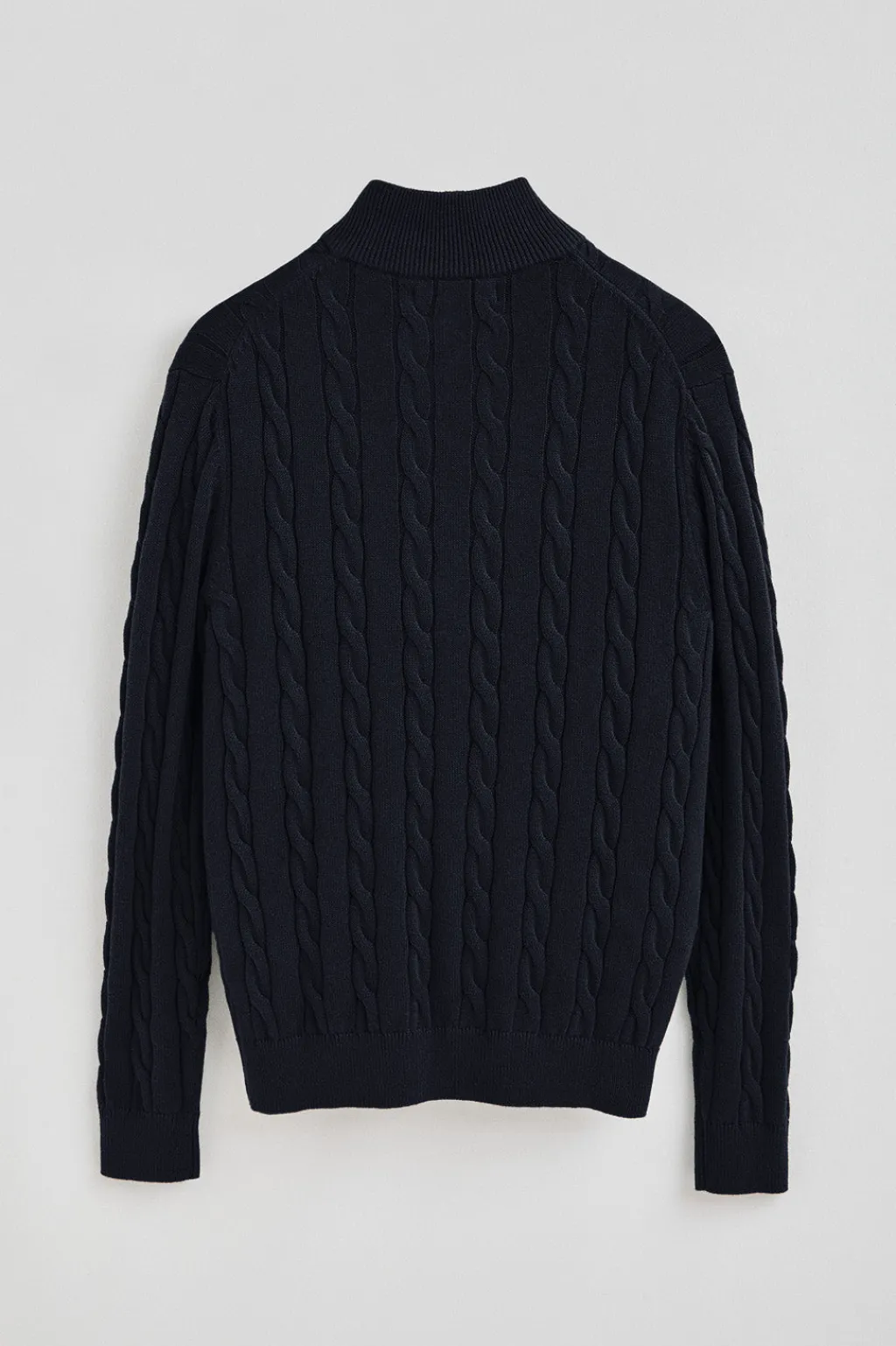 Polo Club Pulls*Pull en maille tressée en laine mélangée avec fermeture éclair partielle et broderie Rigby Go Bleu Marine