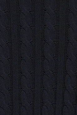 Polo Club Pulls*Pull en maille tressée à col ras du cou et broderie Rigby Go Bleu Marine