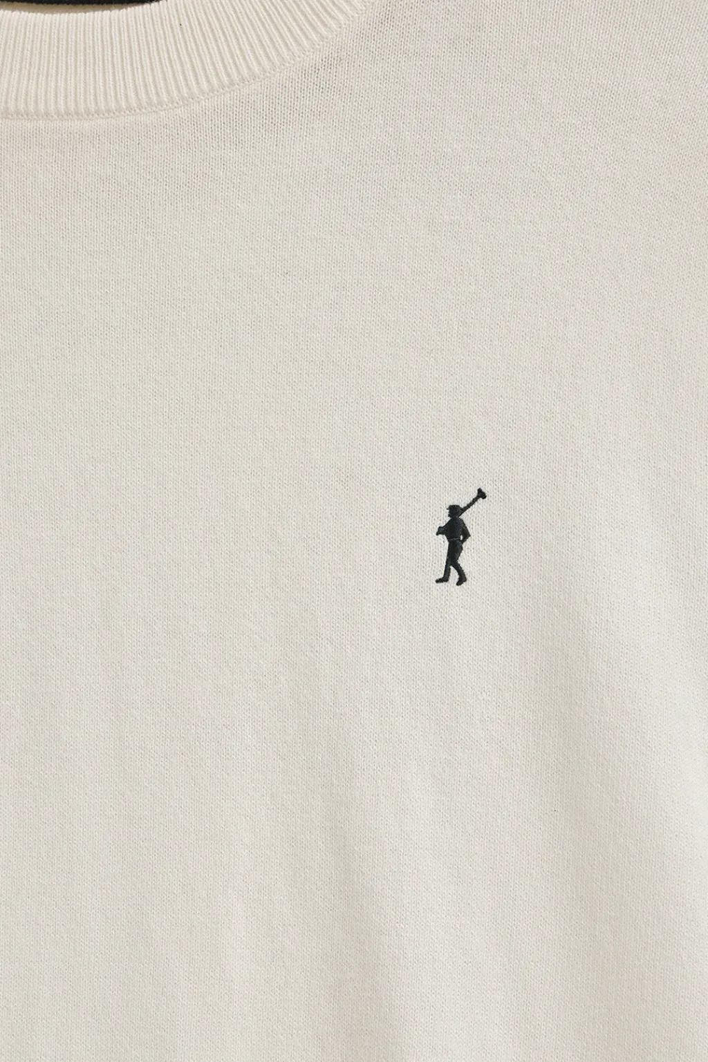 Polo Club Pulls*Pull couleur écru en laine mélangée et broderie Rigby Go Beige