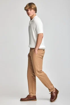 Polo Club Pulls*Pull côtelé Jay avec monogramme brodé Beige
