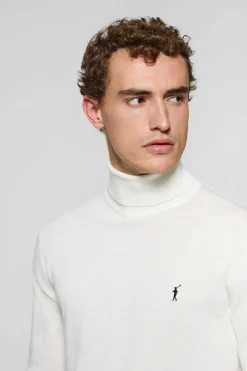 Polo Club Pulls*Pull en maille à col montant et logo brodé Rigby Go Beige