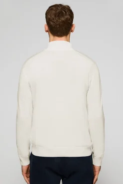 Polo Club Pulls*Pull en maille zippé et logo brodé Rigby Go Beige