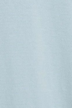 Polo Club Pulls*Pull en maille bleu clair zippé et logo brodé Rigby Go Bleu ciel