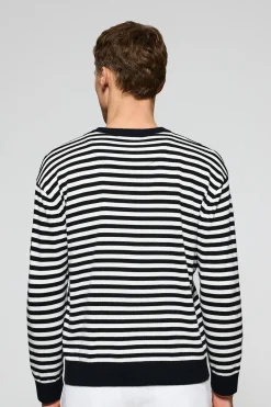 Polo Club Pulls*Pull en maille Seagull avec écusson nautique Bleu Marine