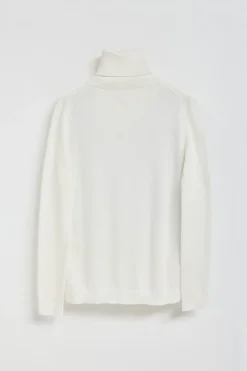 Polo Club Pulls*Pull en maille écru col montant et logo brodé Rigby Go Beige