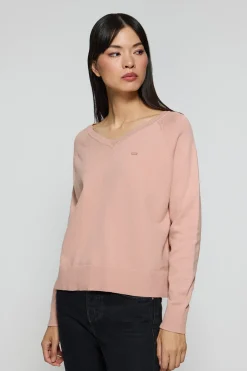 Polo Club Pulls*Pull en maille Kacey avec bouton nacré Rose pâle