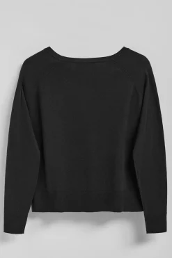 Polo Club Pulls*Pull en maille Katniss avec bouton nacré Noir