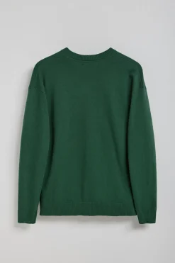 Polo Club Pulls*Pull en maille Kendrick vert à col en V et détails Vert Bouteille