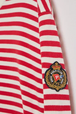 Polo Club Pulls*Pull en maille Seagull avec écusson nautique Rouge