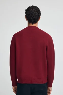 Polo Club Pulls*Pull en maille avec logo contrastant Grenat