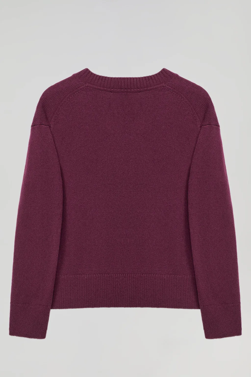 Polo Club Pulls*Pull en maille avec col en V et détail Grenat