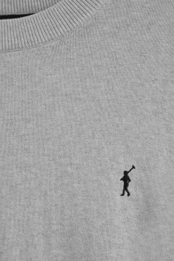 Polo Club Pulls*Pull en laine mélangée et broderie Rigby Go Gris Chiné